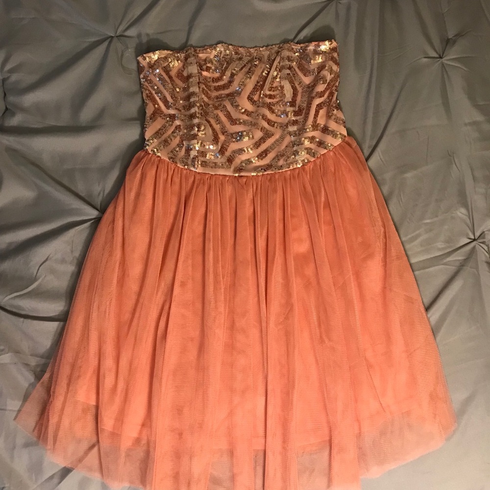 ROSE GOLD PROM DRESS